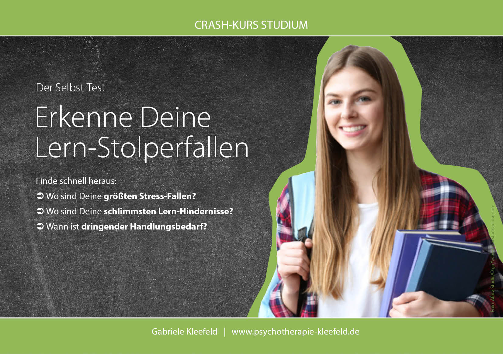 Selbsttest Crashkurs Studium von Gabriele Kleefeld